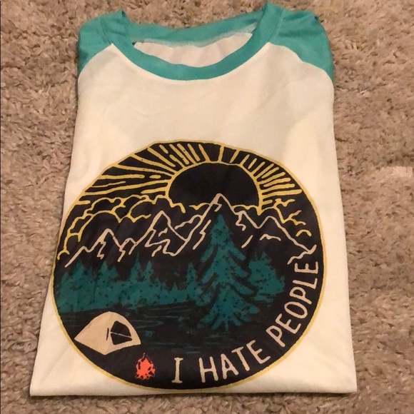 Tops - I hate people raglan